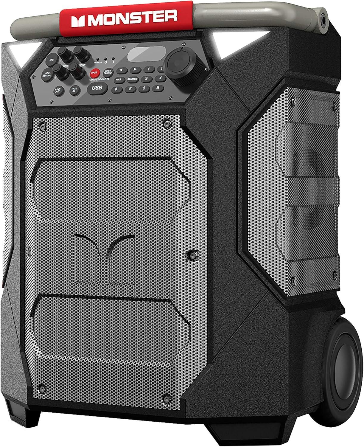 MONSTER MNRR270 ROCKIN' ROLLER 270 PORTABLE INDOOR/OUTDOOR WIRELESS SPEAKER - BLACK