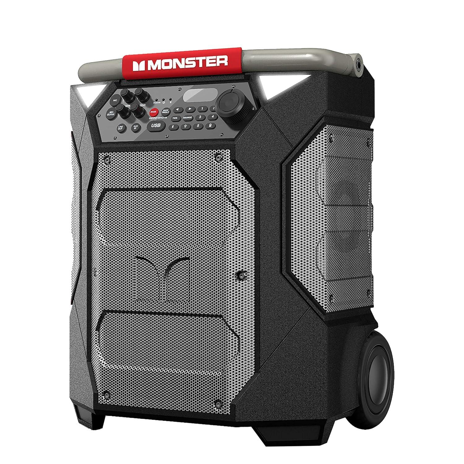 Monster MNRR270 Rockin' Roller 270 Portable Indoor/Outdoor Wireless Speaker - Black