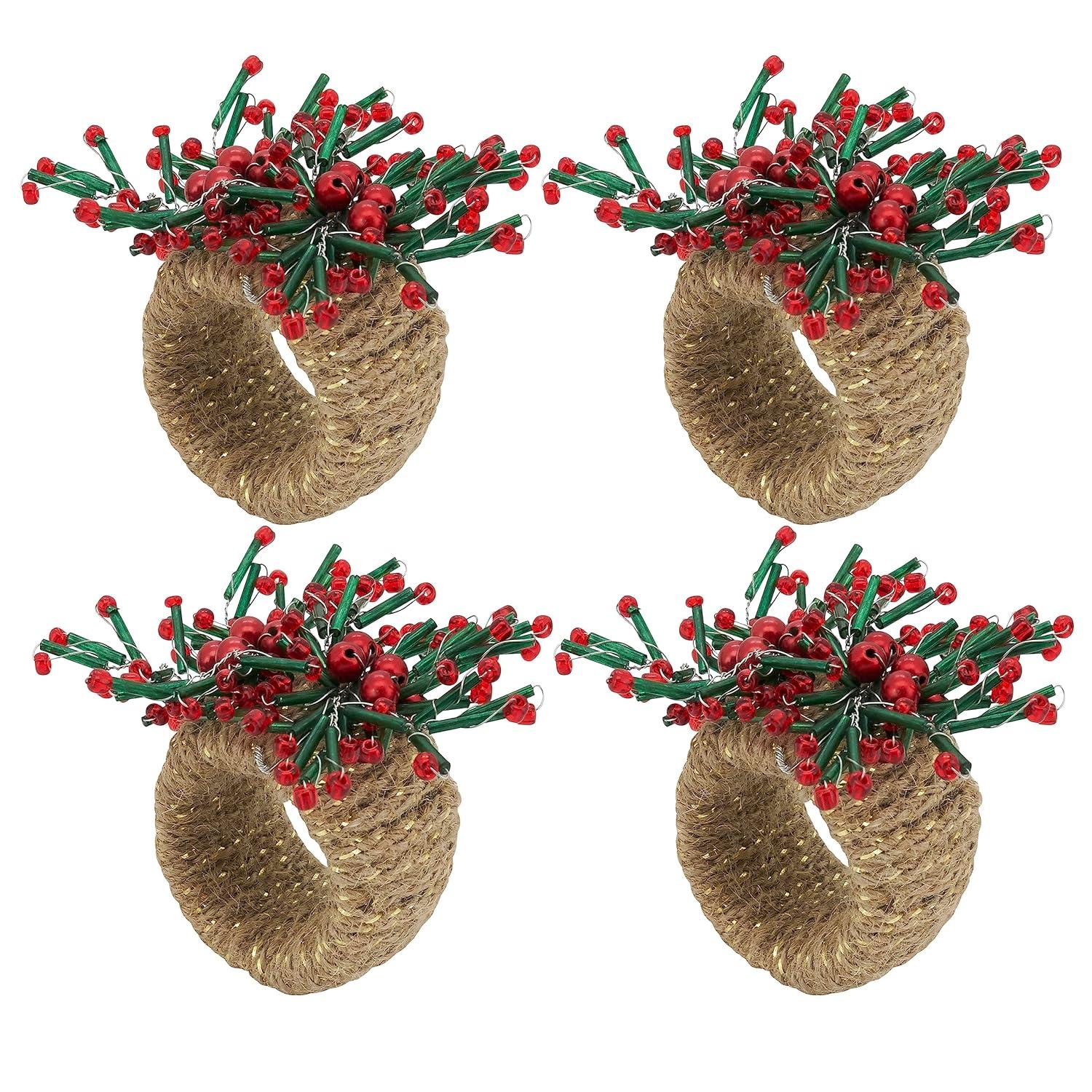 Saro Napkin Ring Collection Napkin Ring (Set of 4)
