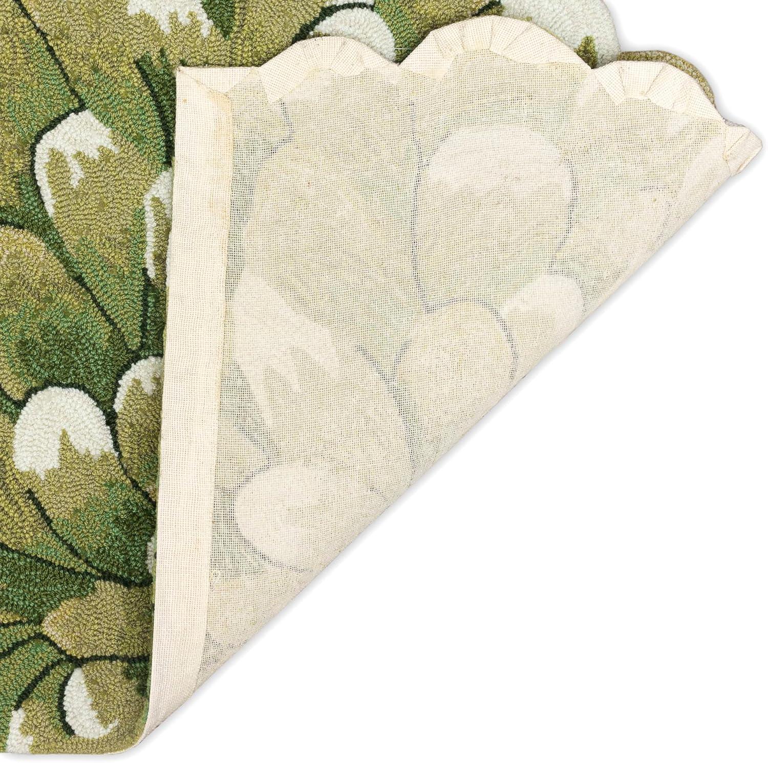 Liora Manne Frontporch Mum Indoor/Outdoor Rug Green 2' x 3'