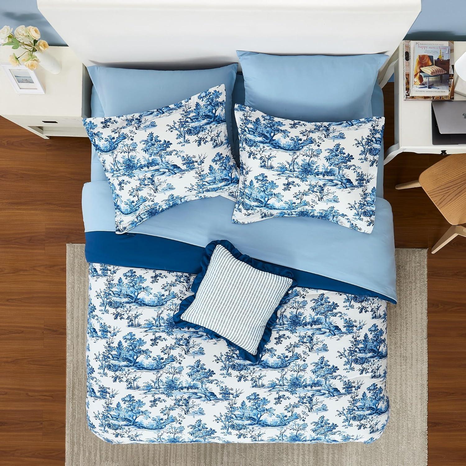 Modern Threads Modern Threads Printed Complete Bed Set - Shaya Toile Design