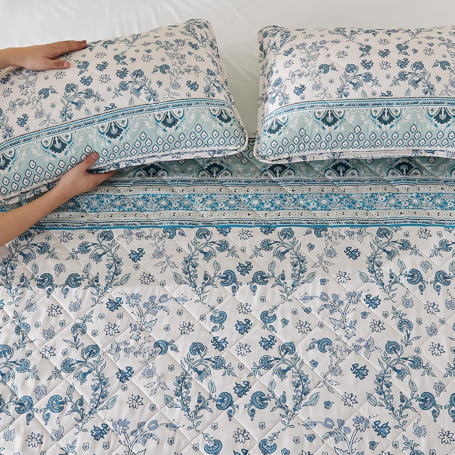 Printed Vintage Quilt Bedding Set - Patina Vie