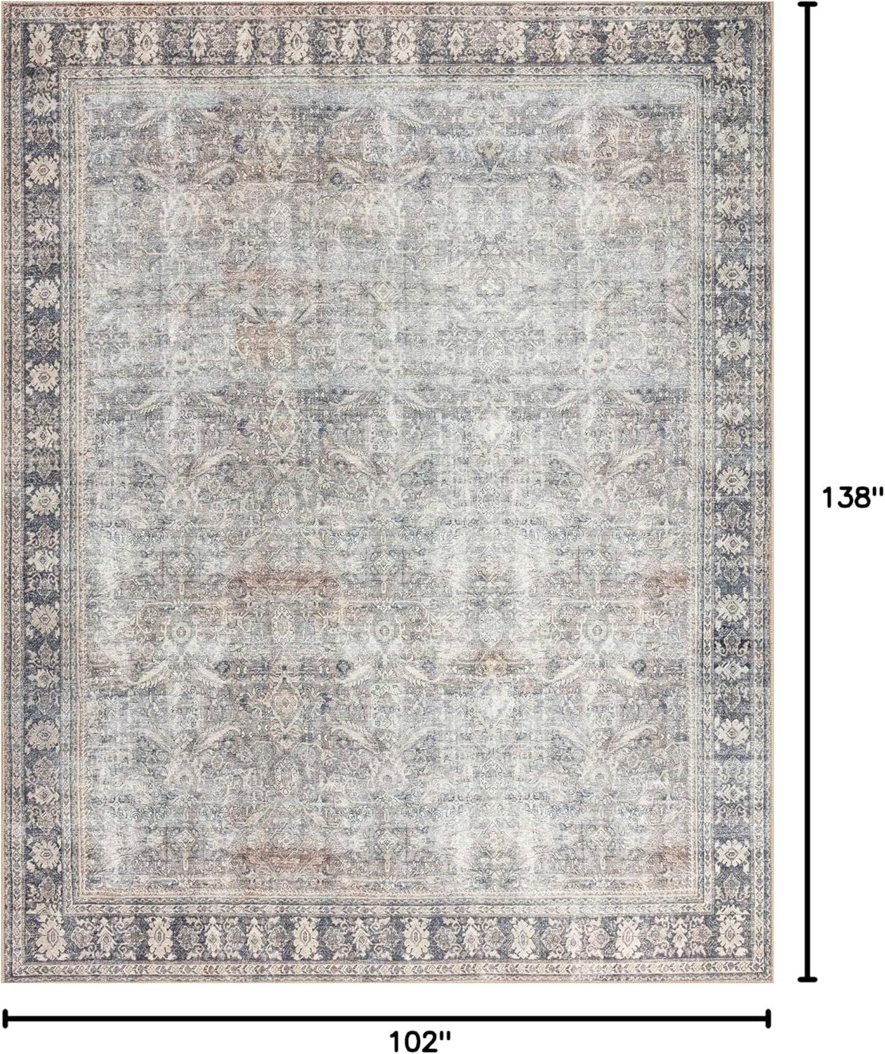 Loloi II Wynter WYN-07 Grey / Charcoal Oriental Area Rug 8'-6" x 11'-6"