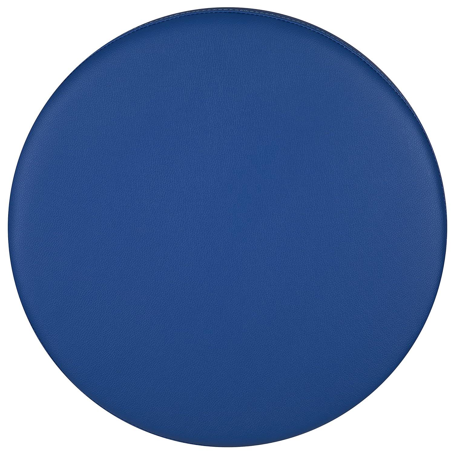 Emma and Oliver 18"H Soft Seating Flexible Circle for Classrooms and Common Spaces - Blue