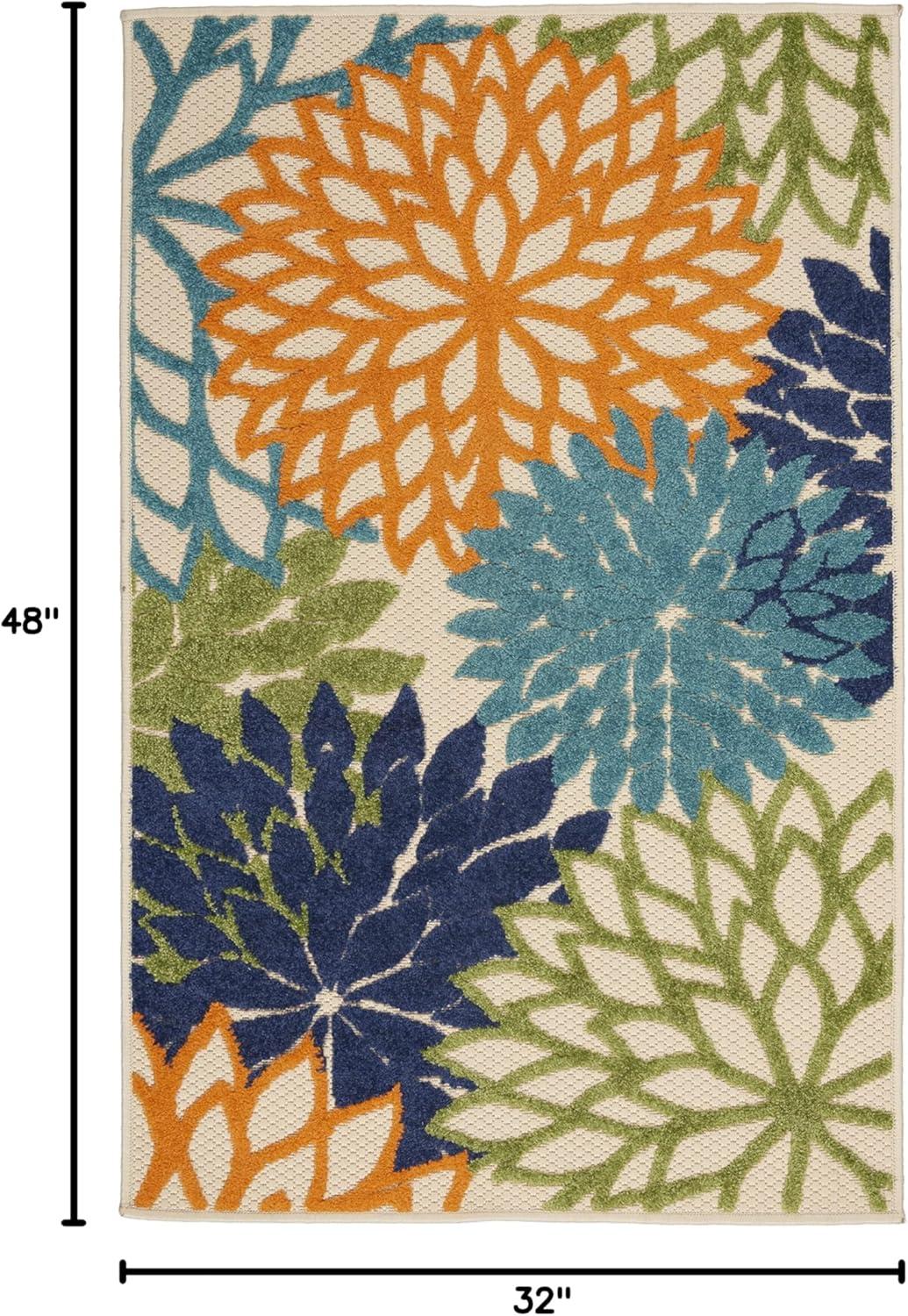 Nourison Aloha Floral Bloom Indoor Outdoor Rug