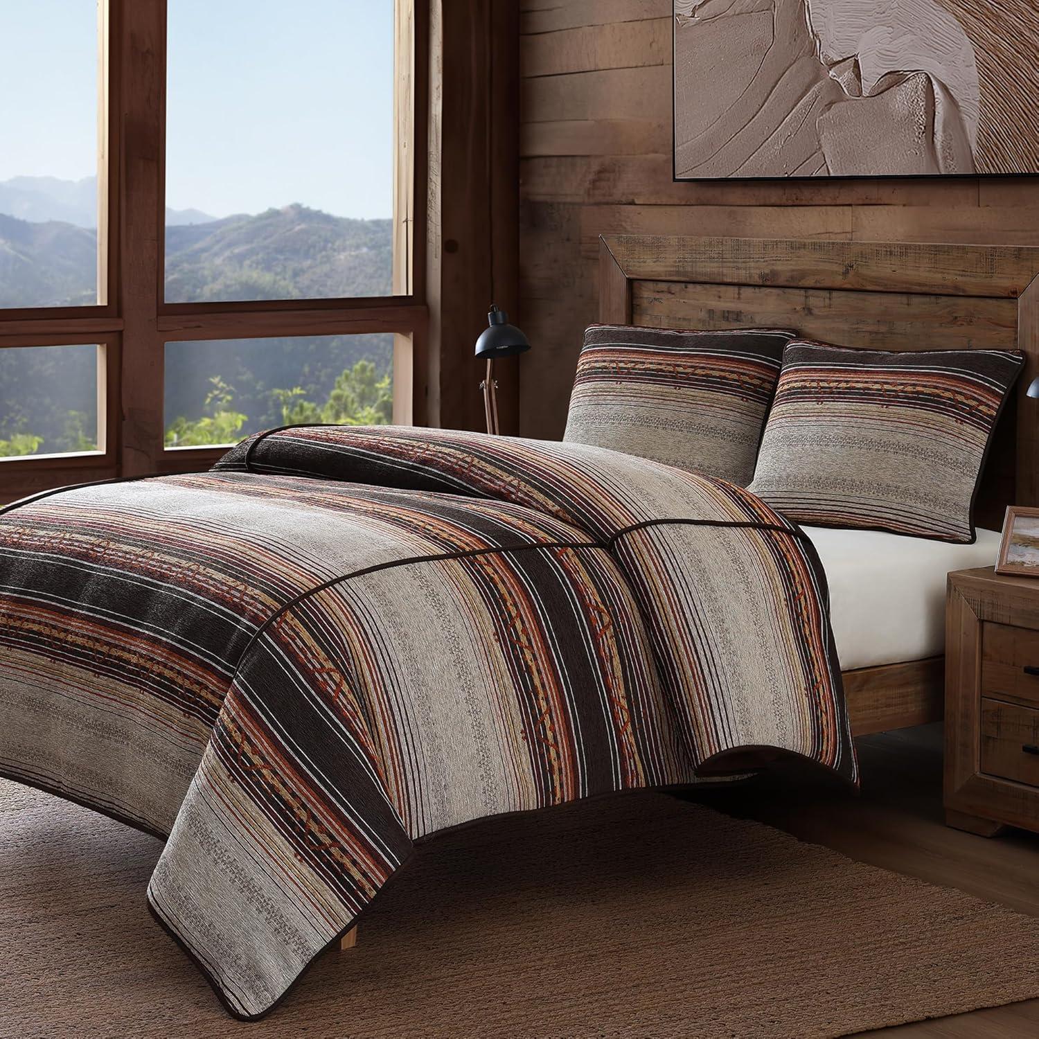 Paseo Road by HiEnd Accents Estes Chenille Jacquard Southwestern Lodge Comforter Set