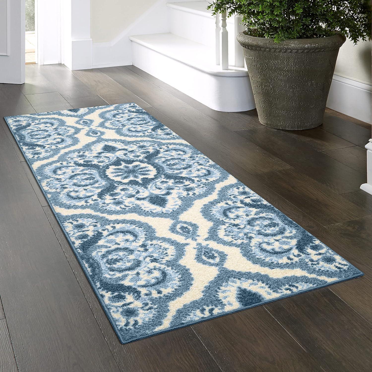 Hertel Floral Blue Area Rug