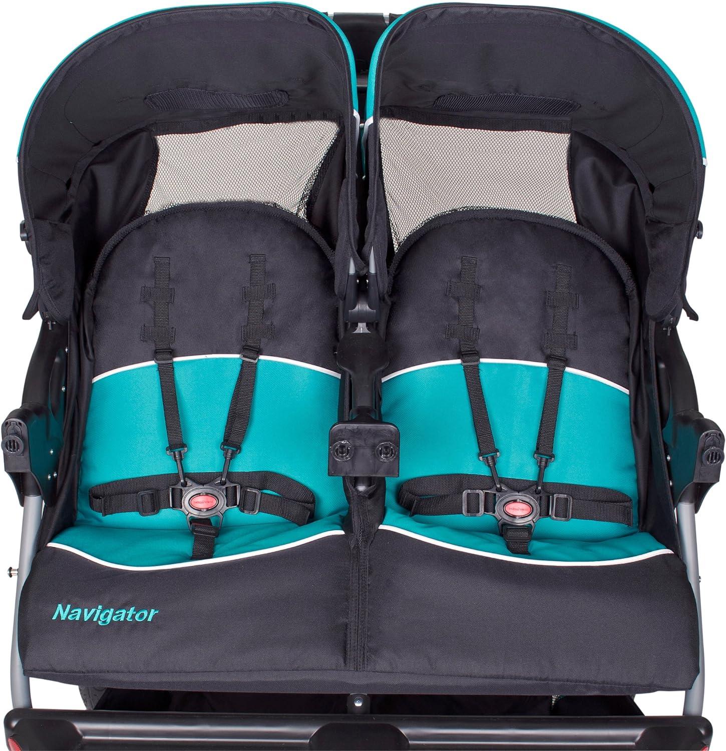 Baby Trend Navigator Double Jogger Stroller - Blue Tropic