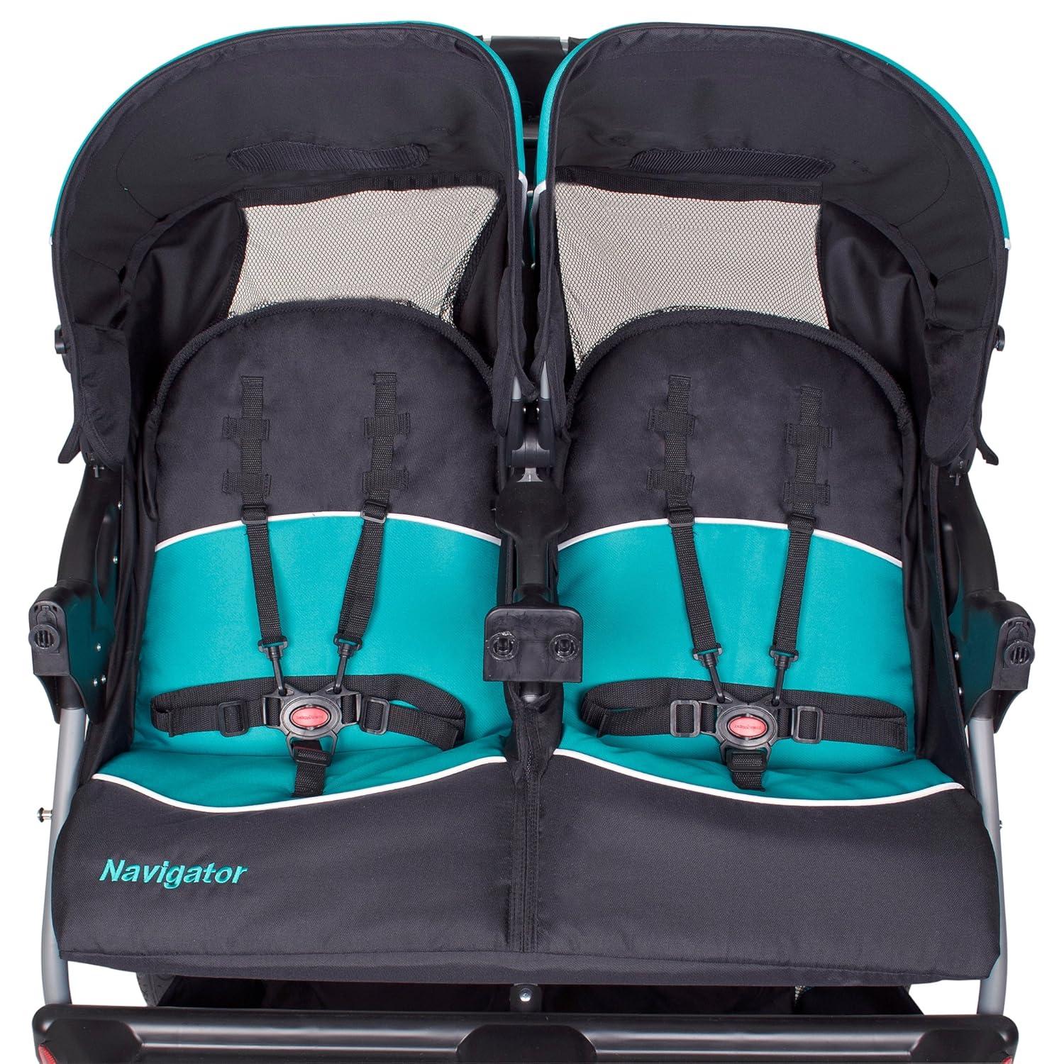 Baby Trend Navigator Double Jogger Stroller - Blue Tropic