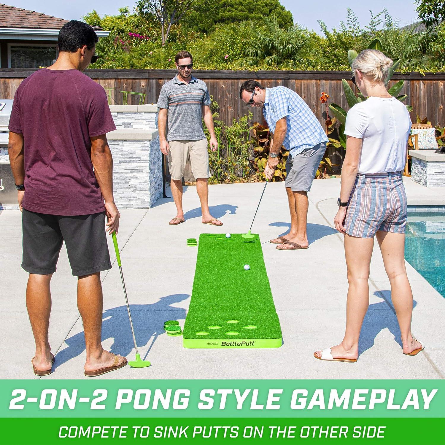 GoSports Battleputt 11ft Putting Game - Includes 2 Putters and 2 Golf Balls