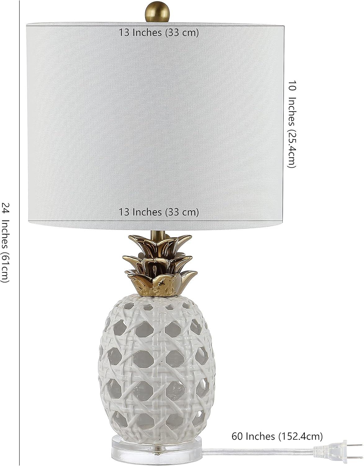 Sonny Table Lamp - 24 Inch Height - TBL4357 - White - Safavieh
