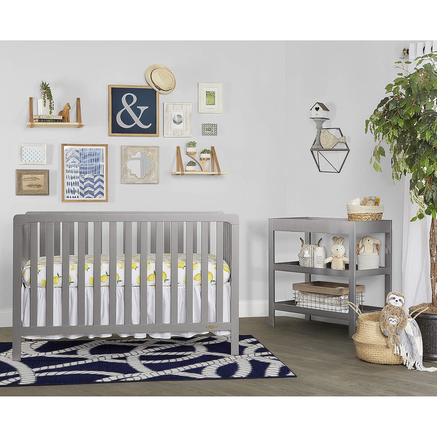 Dream On Me Ridgefield 5 In 1 Convertible crib, Storm Grey