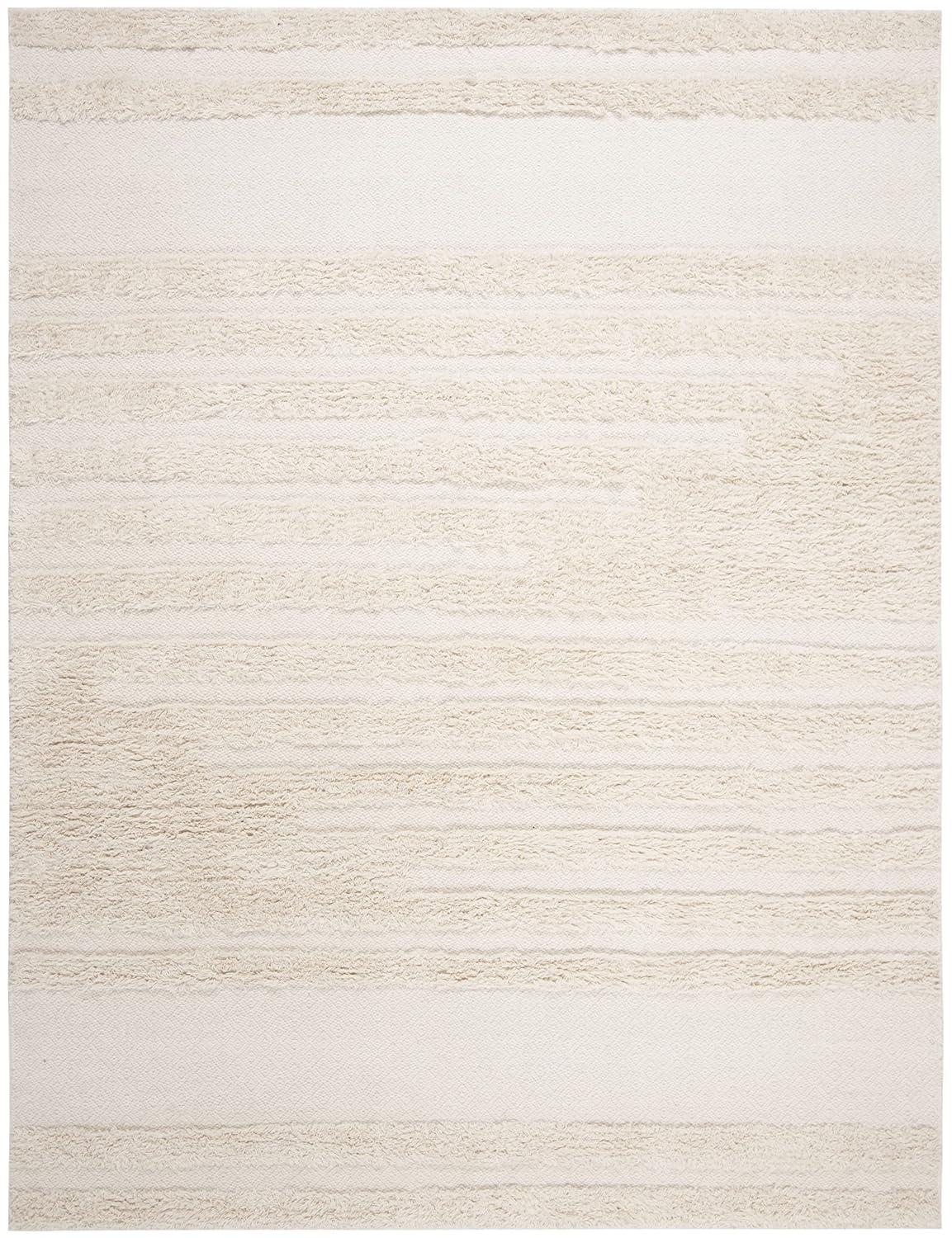 SAFAVIEH Natural Fiber Delice Geometric Area Rug, Natural/Ivory, 9' x 12'