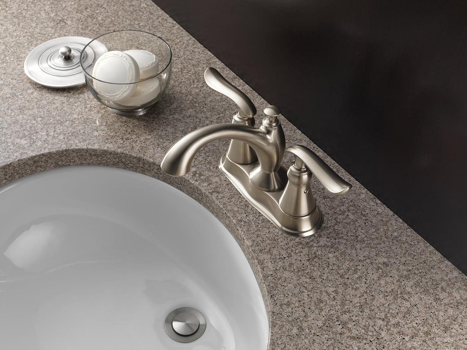 Linden Centerset Bathroom Faucet with Drain Assembly, 2-handle Bathroom Sink Faucet