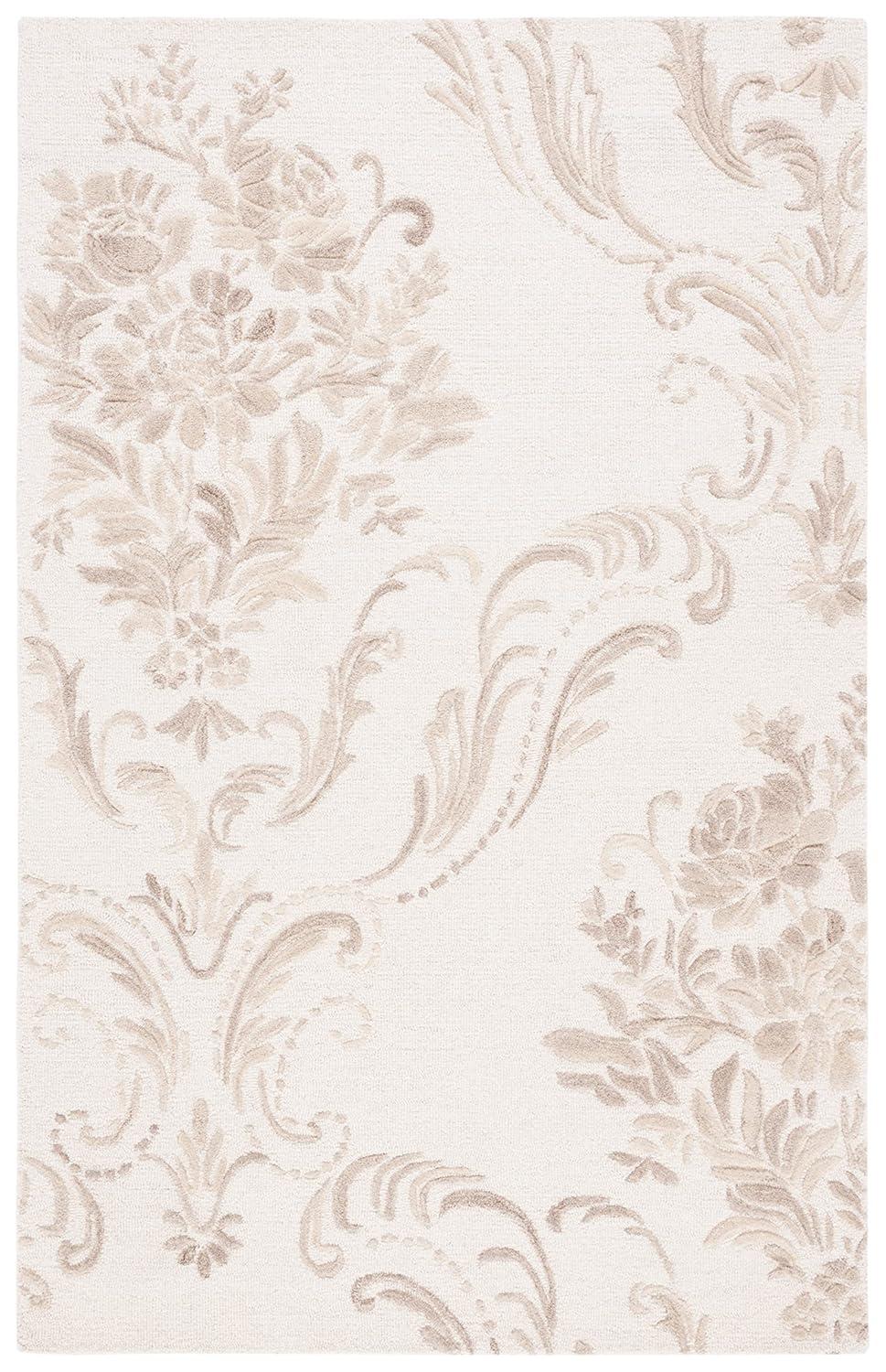 Jardin JAR732 Hand Tufted Area Rug - Ivory/Beige - 5'x8' - Safavieh