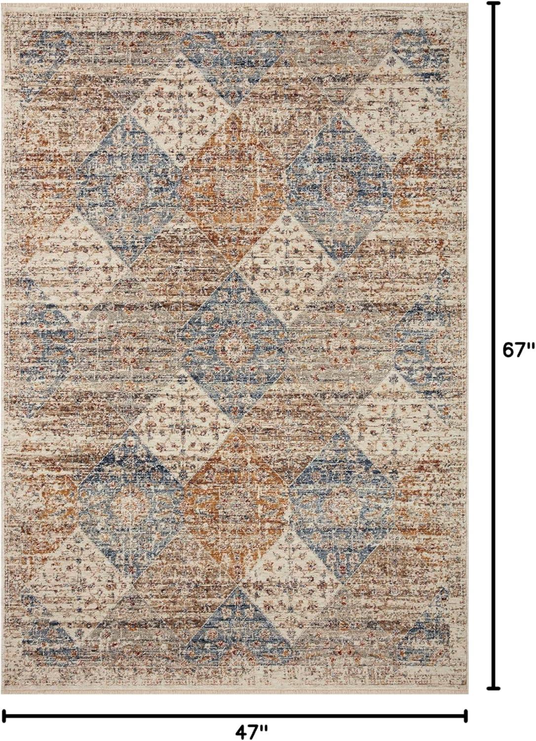 Loloi II Sorrento Ivory / Multi 3'-11" x 5'-7" Area Rug