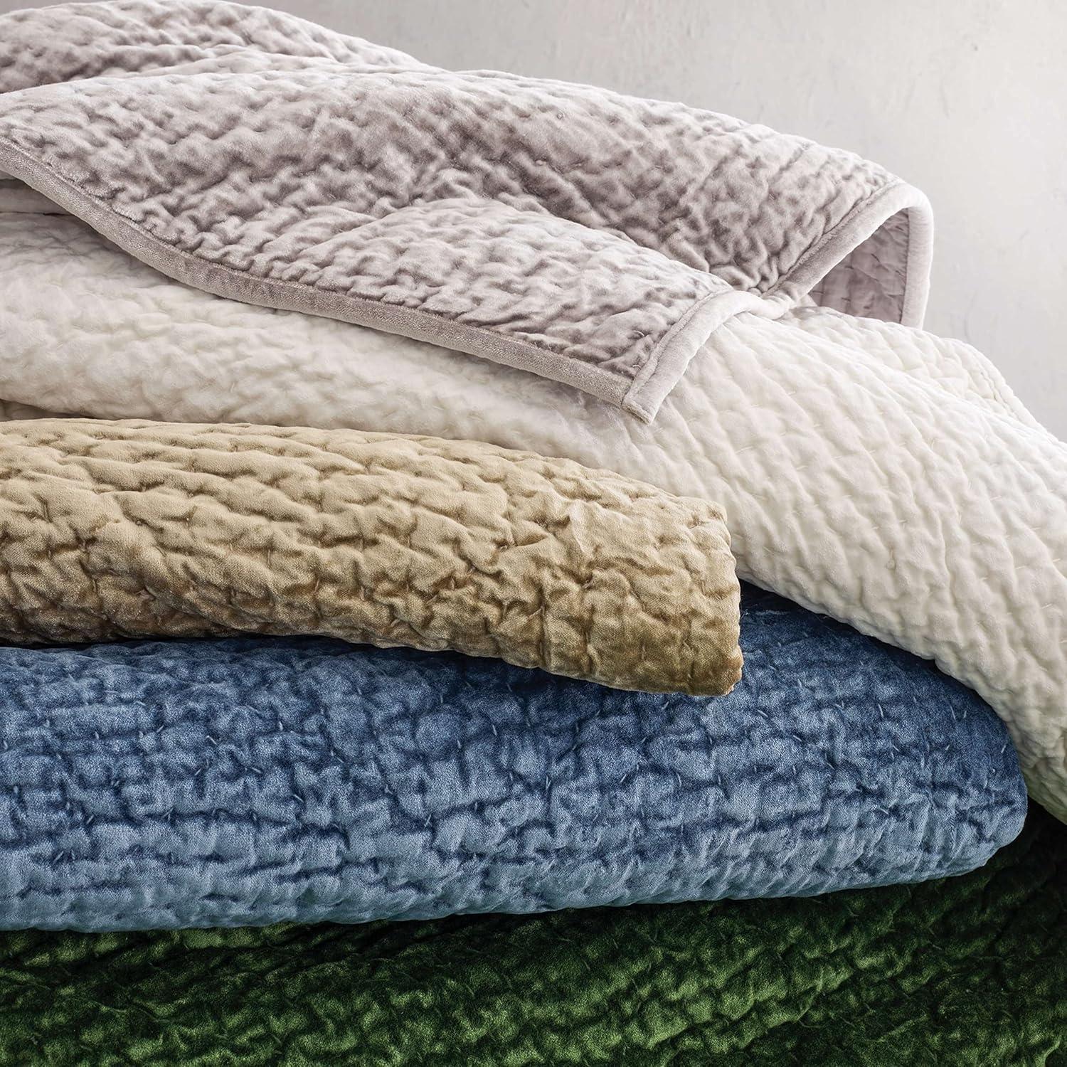 Pine Cone Hill Parisienne Velvet Evergreen Quilt