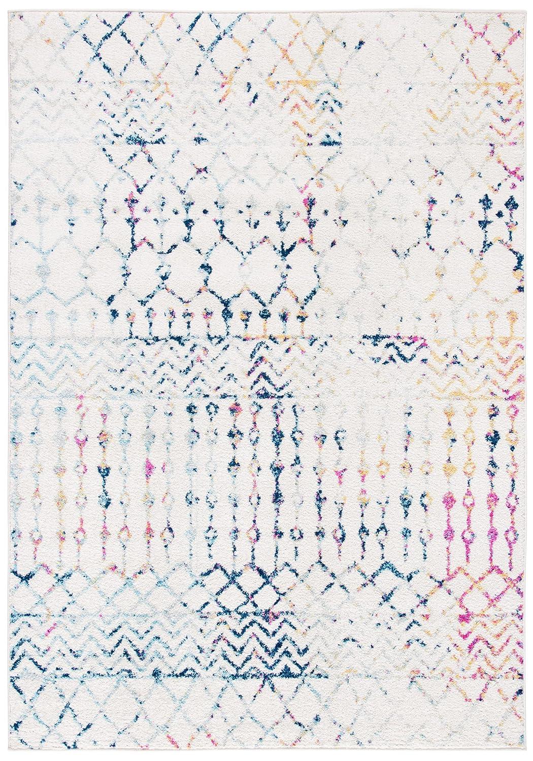 Tulum TUL270 Power Loomed Indoor Accent Rug - Ivory/Blue - 2'x3' - Safavieh