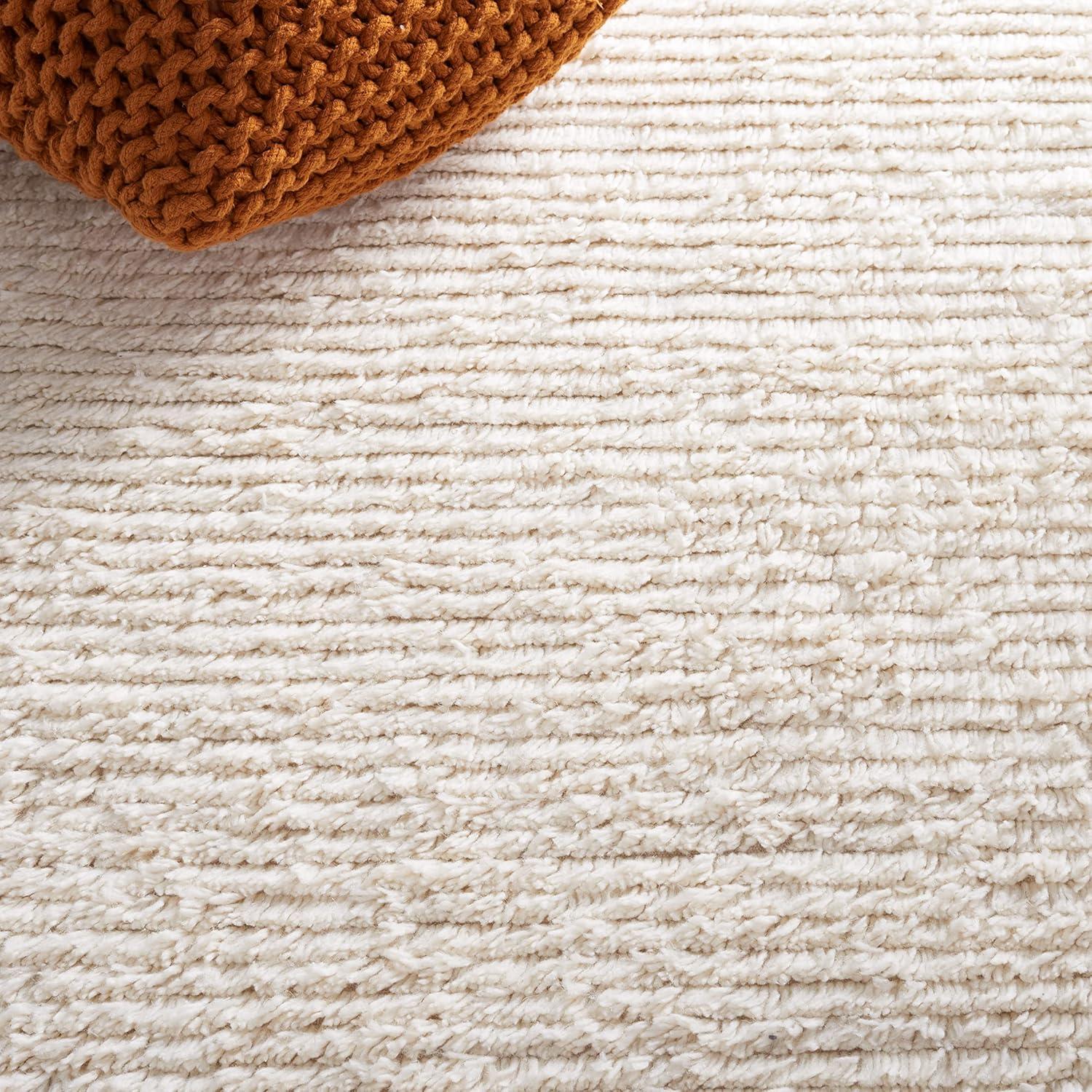 SAFAVIEH Casablanca Blake Distressed Area Rug, Ivory, 8' x 8' Square