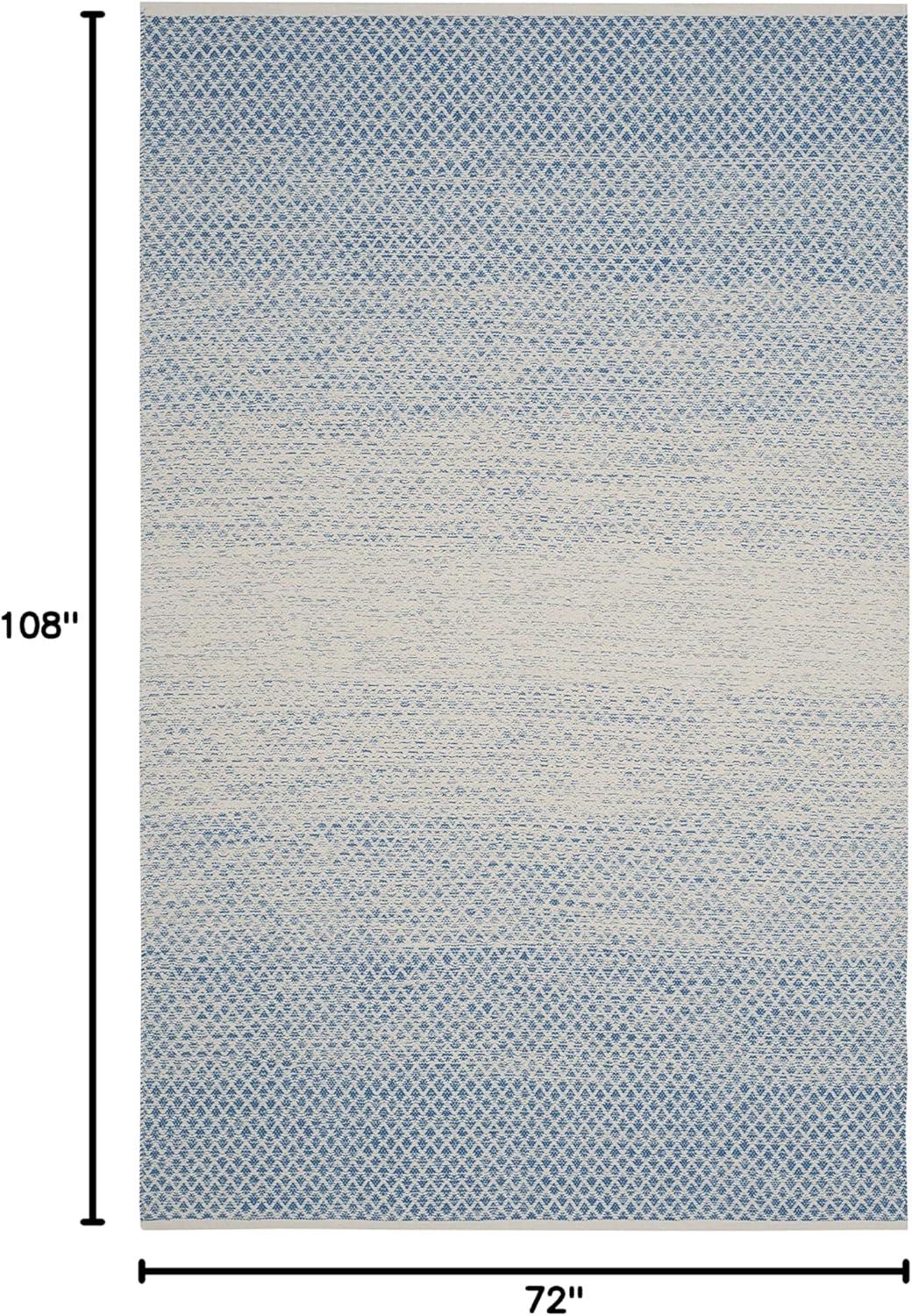 Montauk MTK601 Hand Woven Indoor Area Rug - Blue/Ivory - 6'x9' - Safavieh