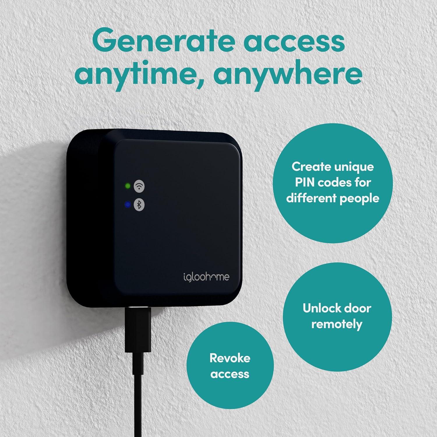 igloohome WiFi Bridge Control Your Locks remotely Anywhere, Anytime.
