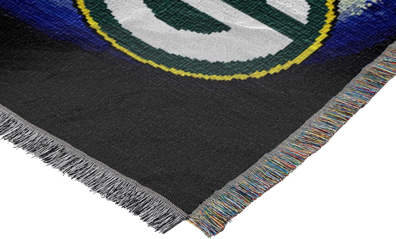 Green Bay Packers Multi-Color Woven Tapestry Throw Blanket, 48" x 60"