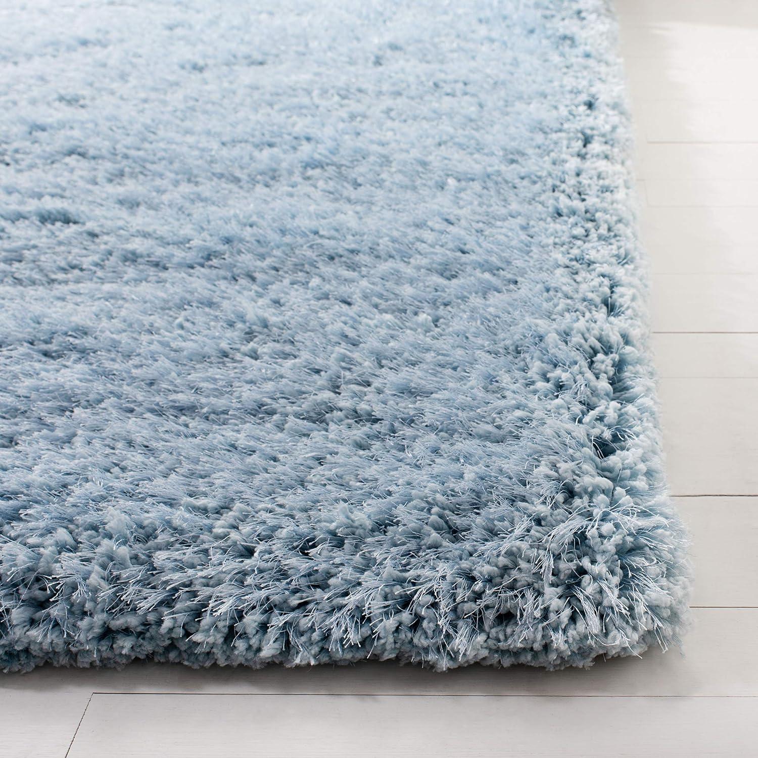 Supreme Shag SGS621 Hand Tufted Indoor Accent Rug - Light Blue - 3'x5' - Safavieh