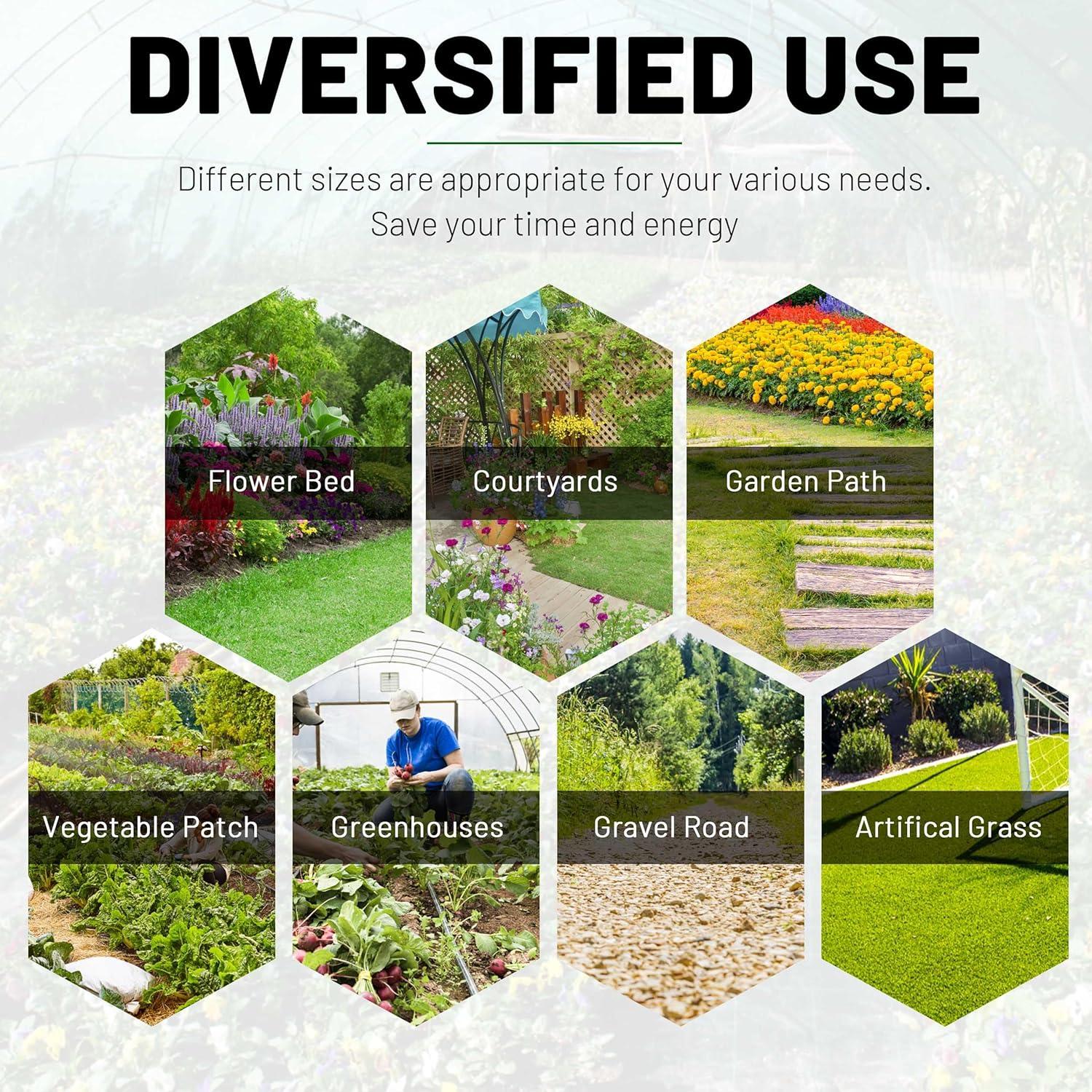 4ft x 100ft Weed Barrier Landscape Fabric Heavy Duty Premium Weed Control Fabric Durable & Eco-Friendly Weed Block Gardening Mat Landscaping Fabric