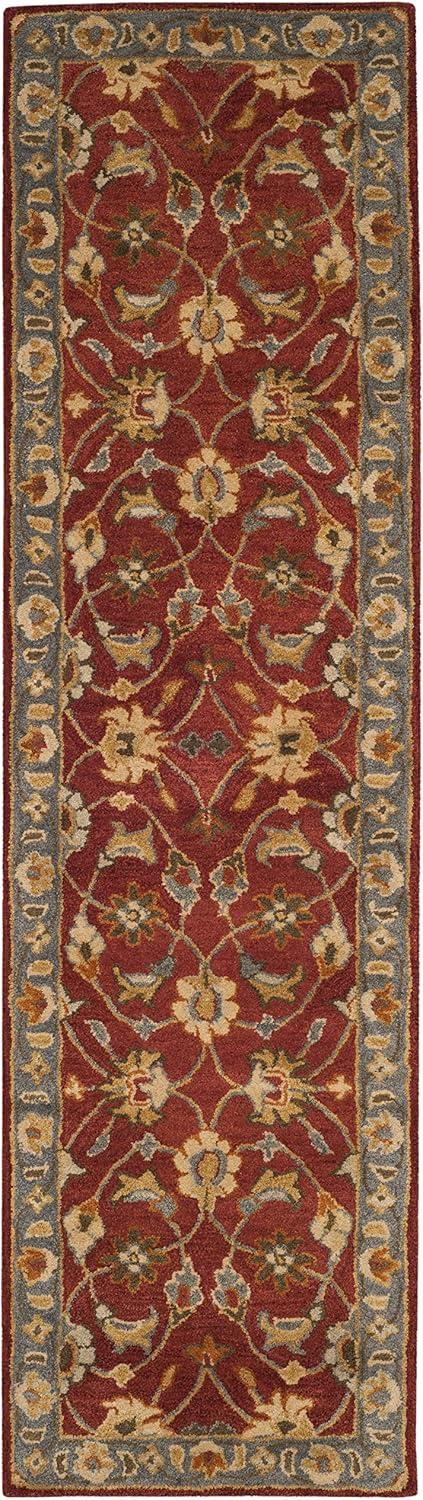 Heritage HG403 Handmade Runner Rug - 2'3"x8' - Red/Blue - Safavieh