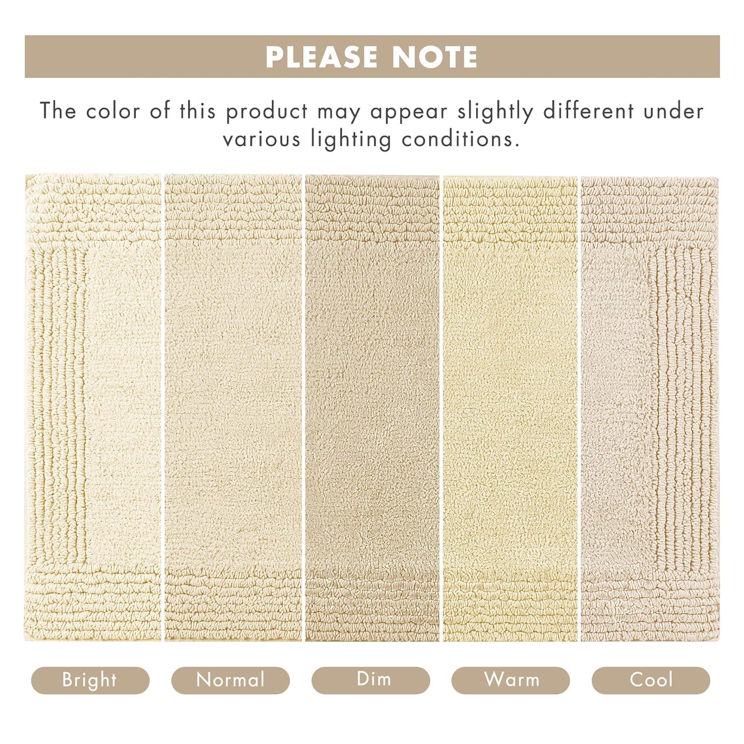 Madison Park Signature Splendor 100% Cotton Tufted 3000 GSM Reversible Bath Rug