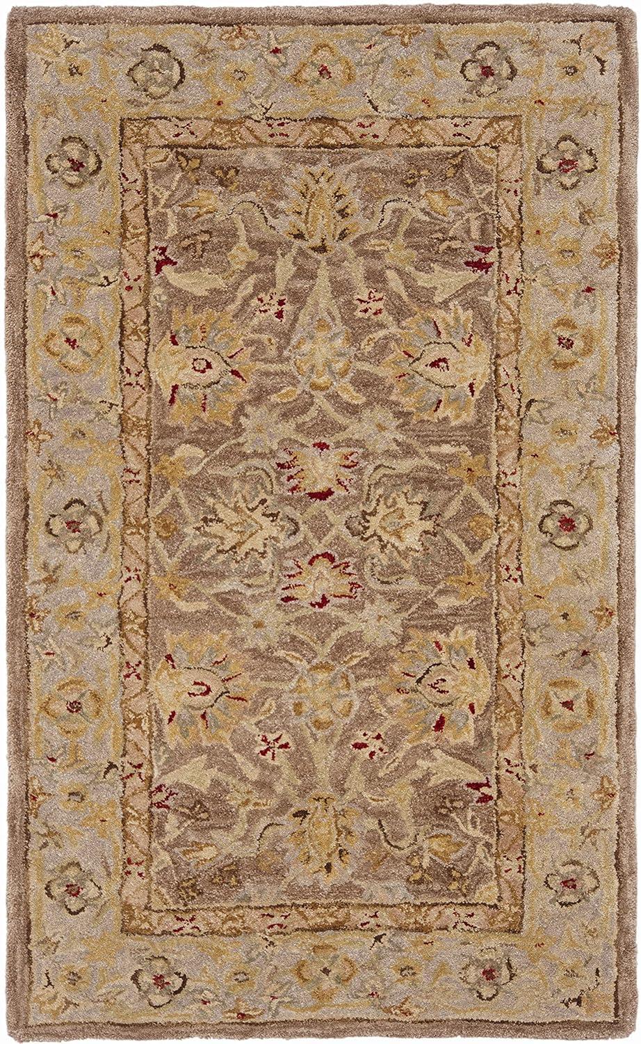 Anatolia AN522 Hand Tufted Indoor Accent Rug - Tan/Ivory - 3'x5' - Safavieh