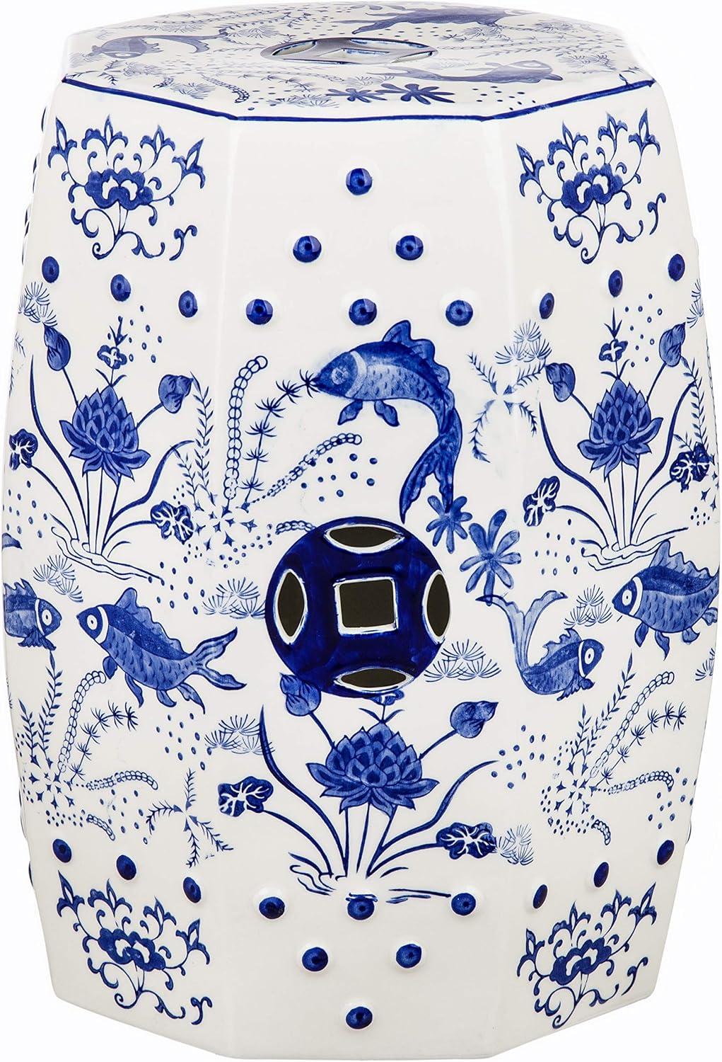 Safavieh Cloud 9 Chinoiserie Ceramic Garden Stool