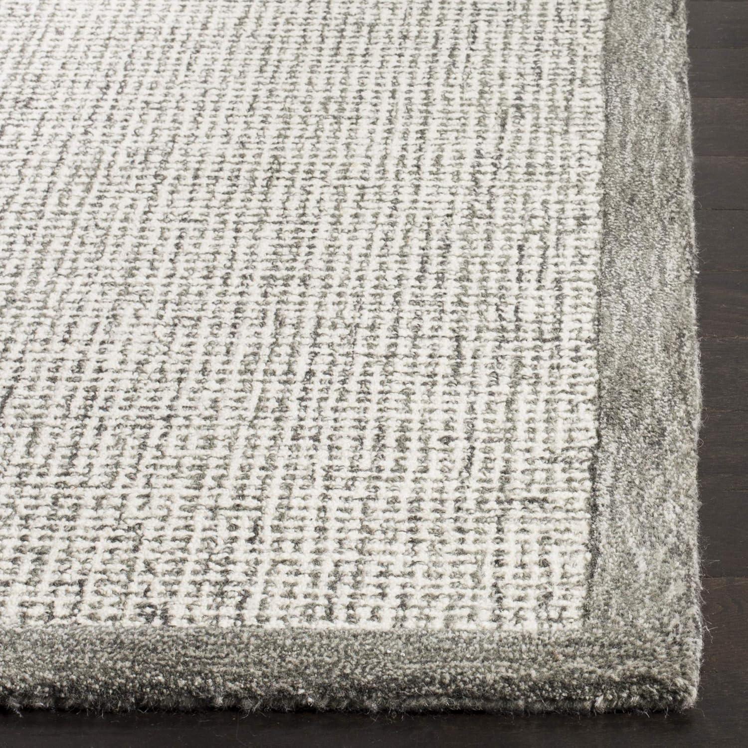 Abstract ABT220 Handmade Indoor Area Rug - Sage/Ivory - 6'x9' - Safavieh