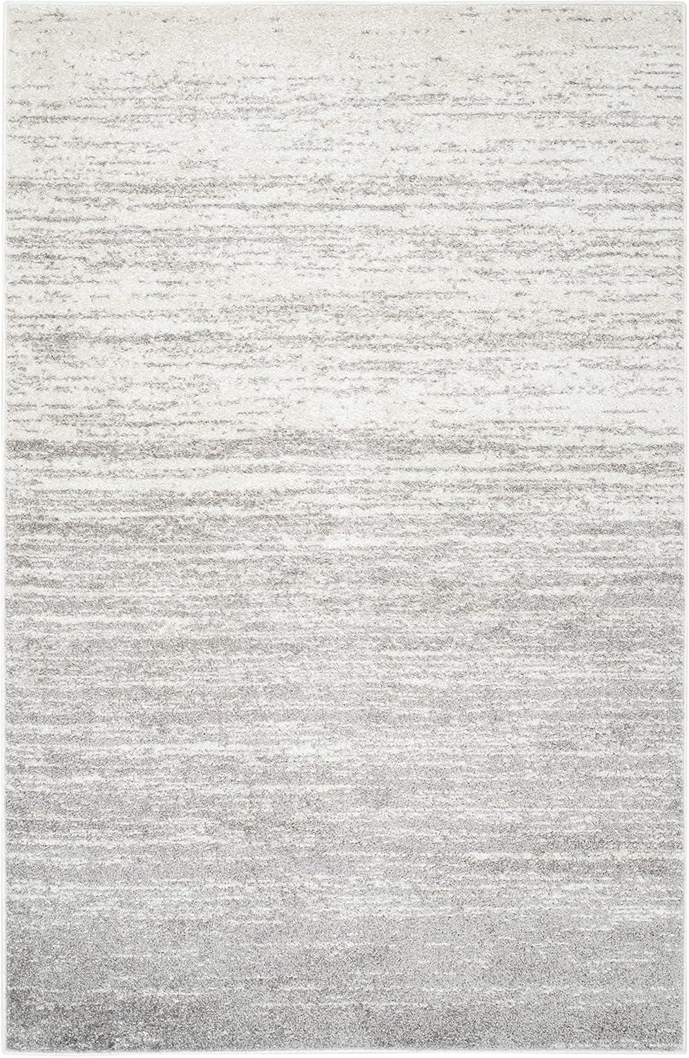 SAFAVIEH Adirondack Esmond Striped Area Rug, Ivory/Silver, 6' x 9'