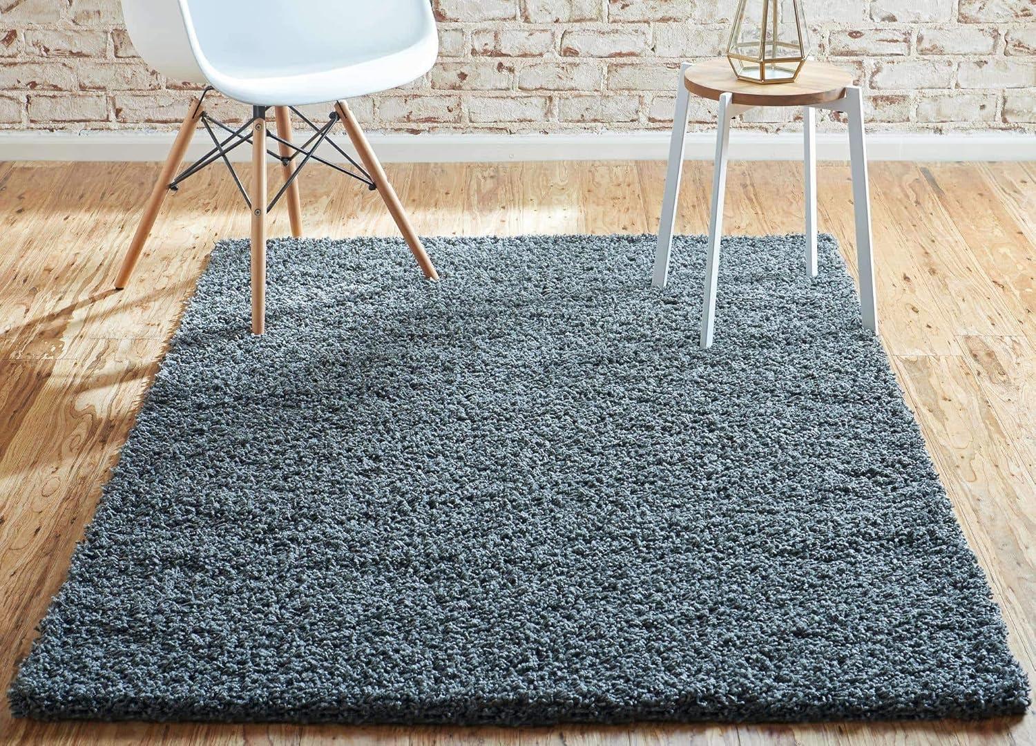 Unique Loom Solid Shag Solid Indoor Woven Area Rug