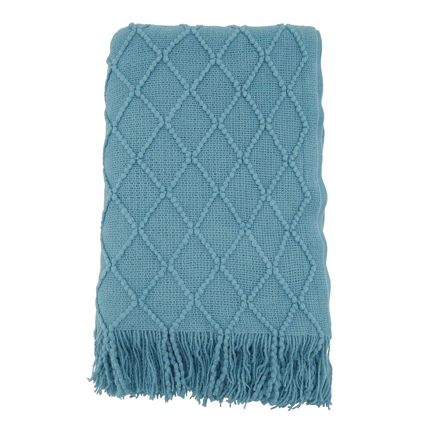 Saro Sevan Collection Hand Woven Throw Blanket