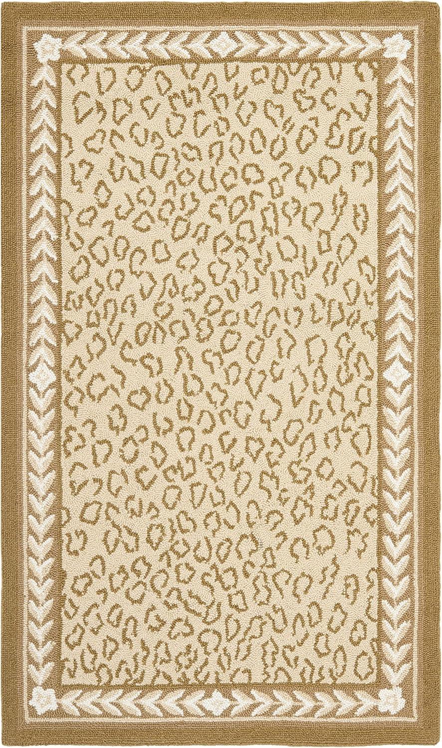 Martha Stewart Rugs Chelsea Hand Hooked Wool Animal Print Rug