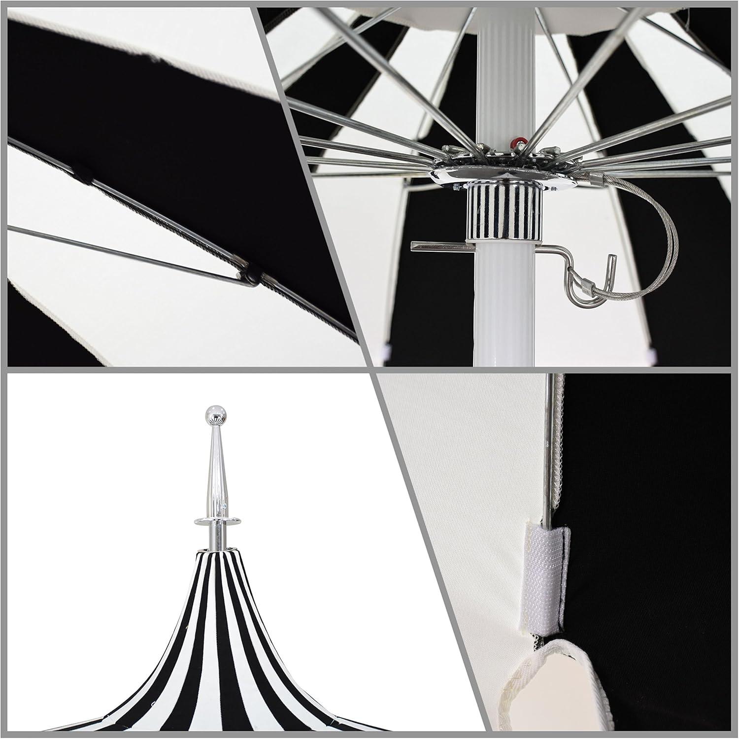 California Umbrella Pagoda 8.5-ft. Striped Pacifica Patio Umbrella