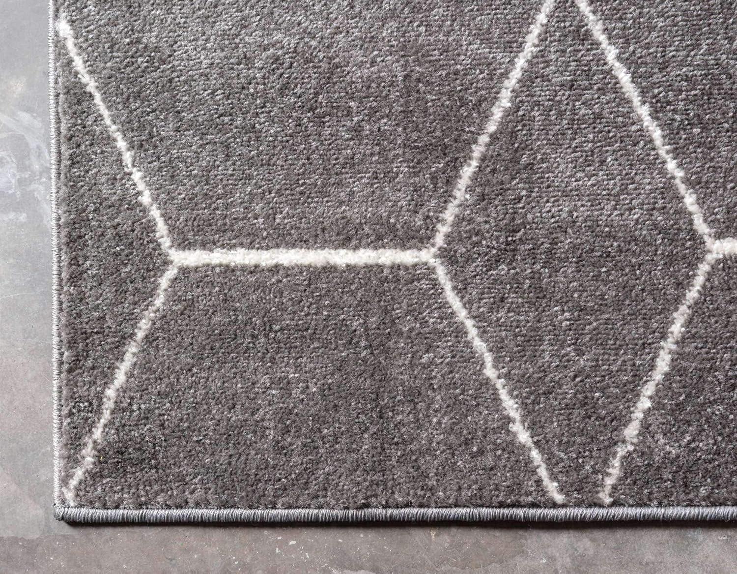 Unique Loom Trellis Frieze Geometric Area Rug