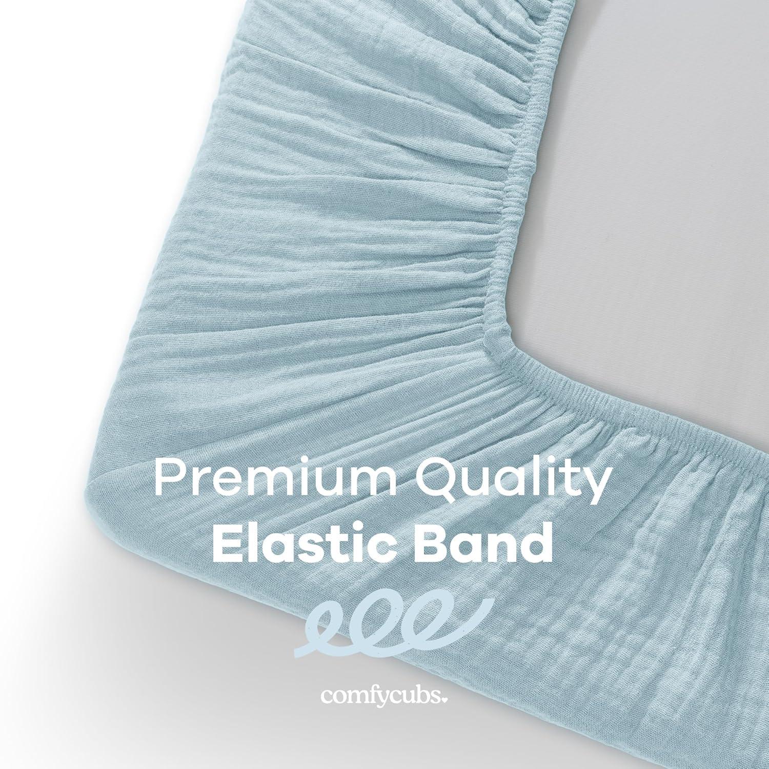 Comfy Cubs Fiited Sheets Cotton Blend Fitted Bassinet Sheet