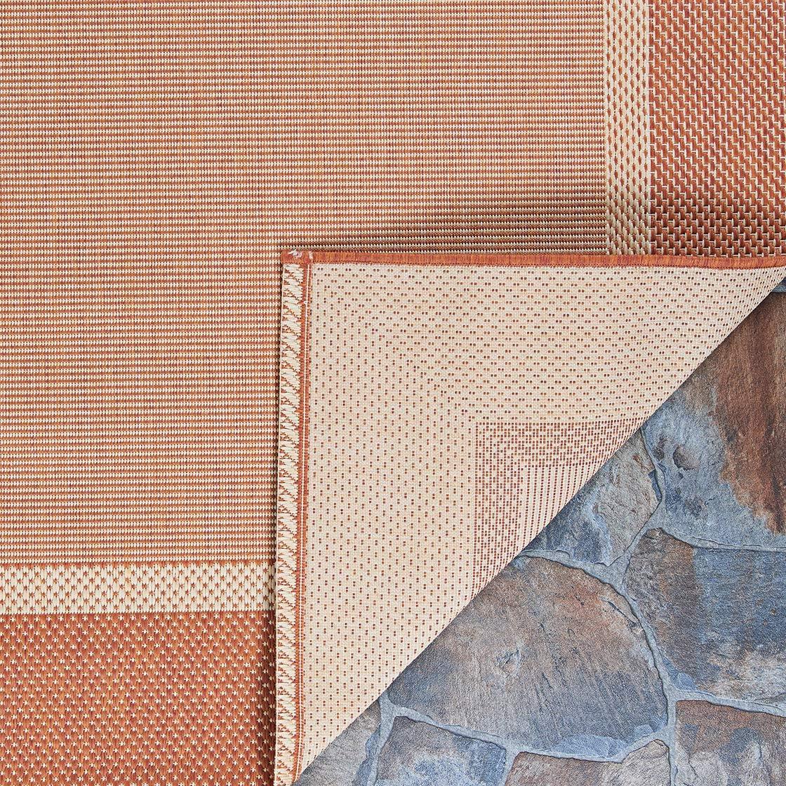 Couristan Saniya Flatwoven Champagne Taupe Indoor Outdoor Area Rug