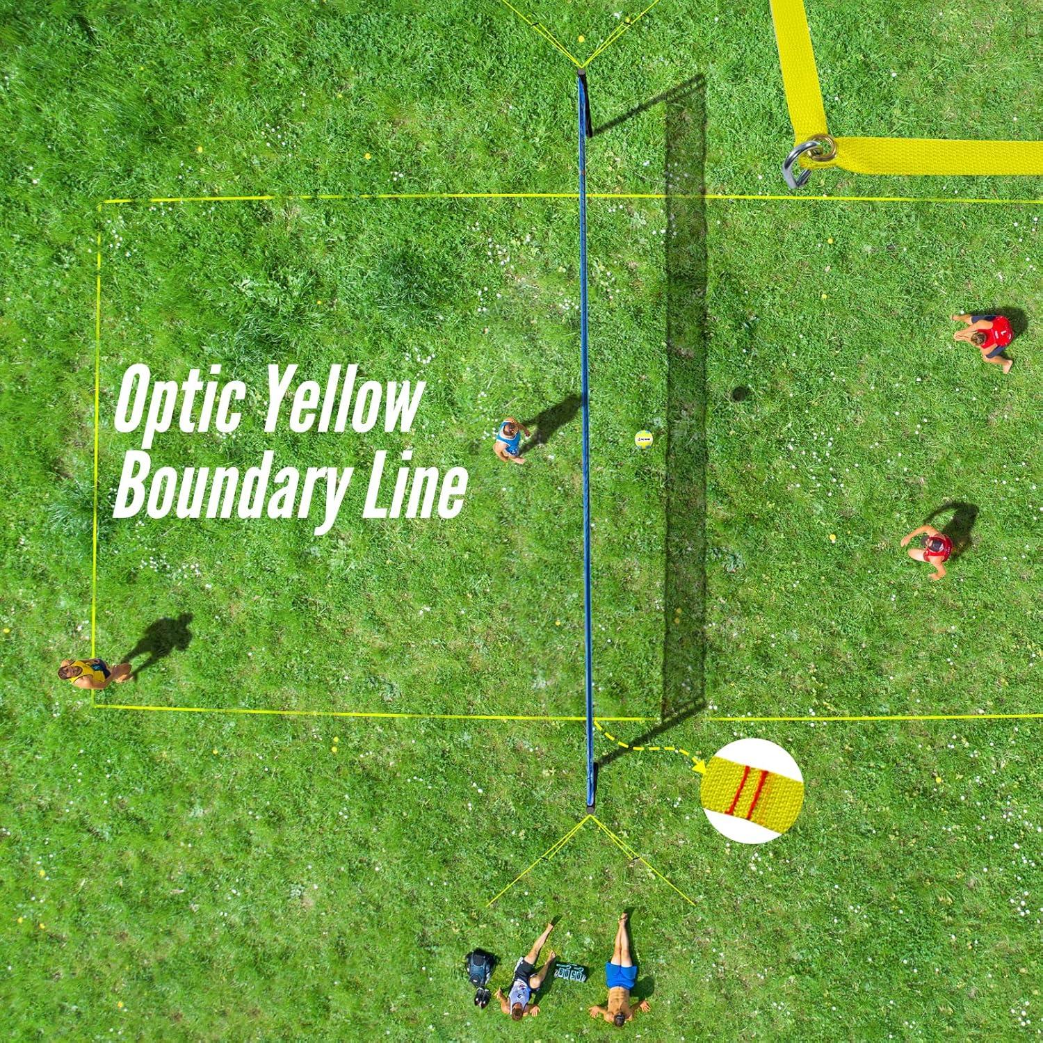 Patiassy  Volleyball Net for Beach Backyard PU Volleyball with Pump and Carry Bag