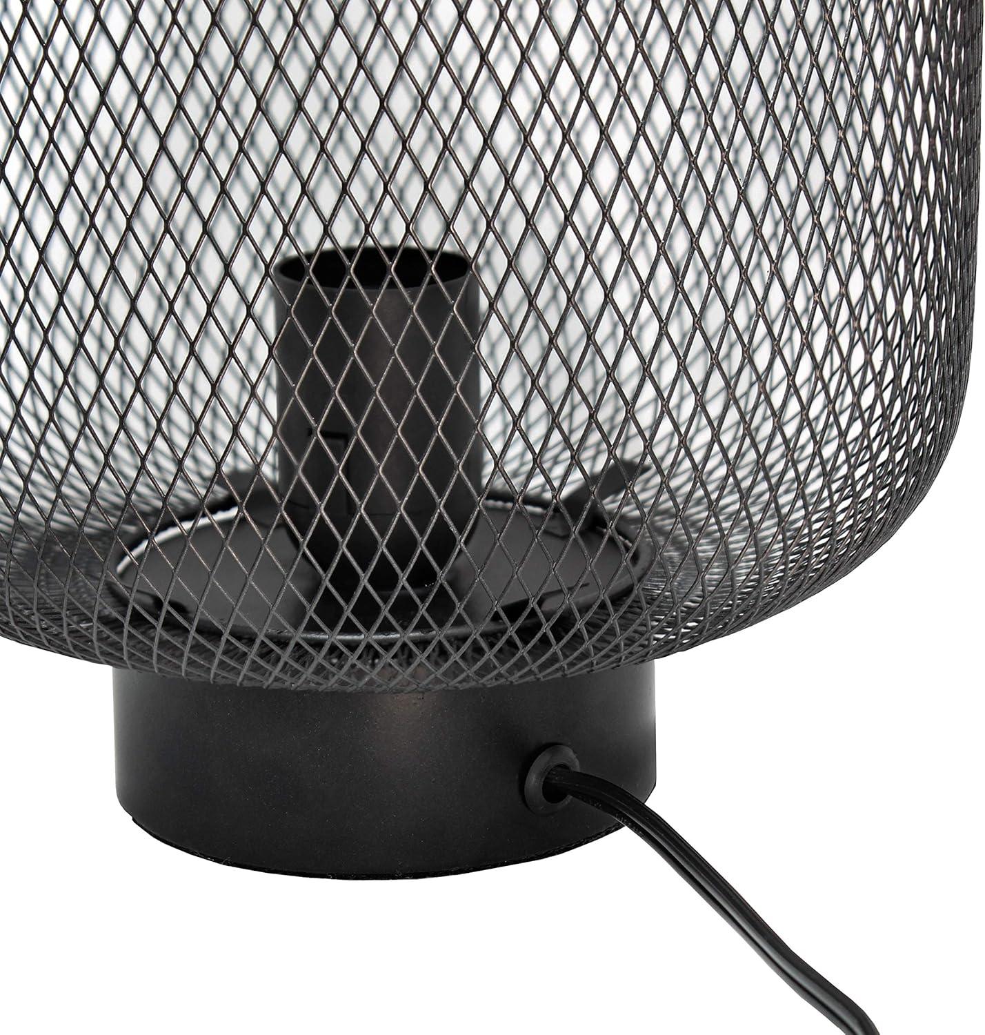 Metal Mesh Industrial Table Lamp - Simple Designs