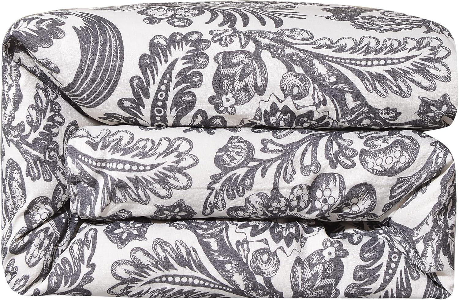 Super King Black and White Cotton Comforter Set