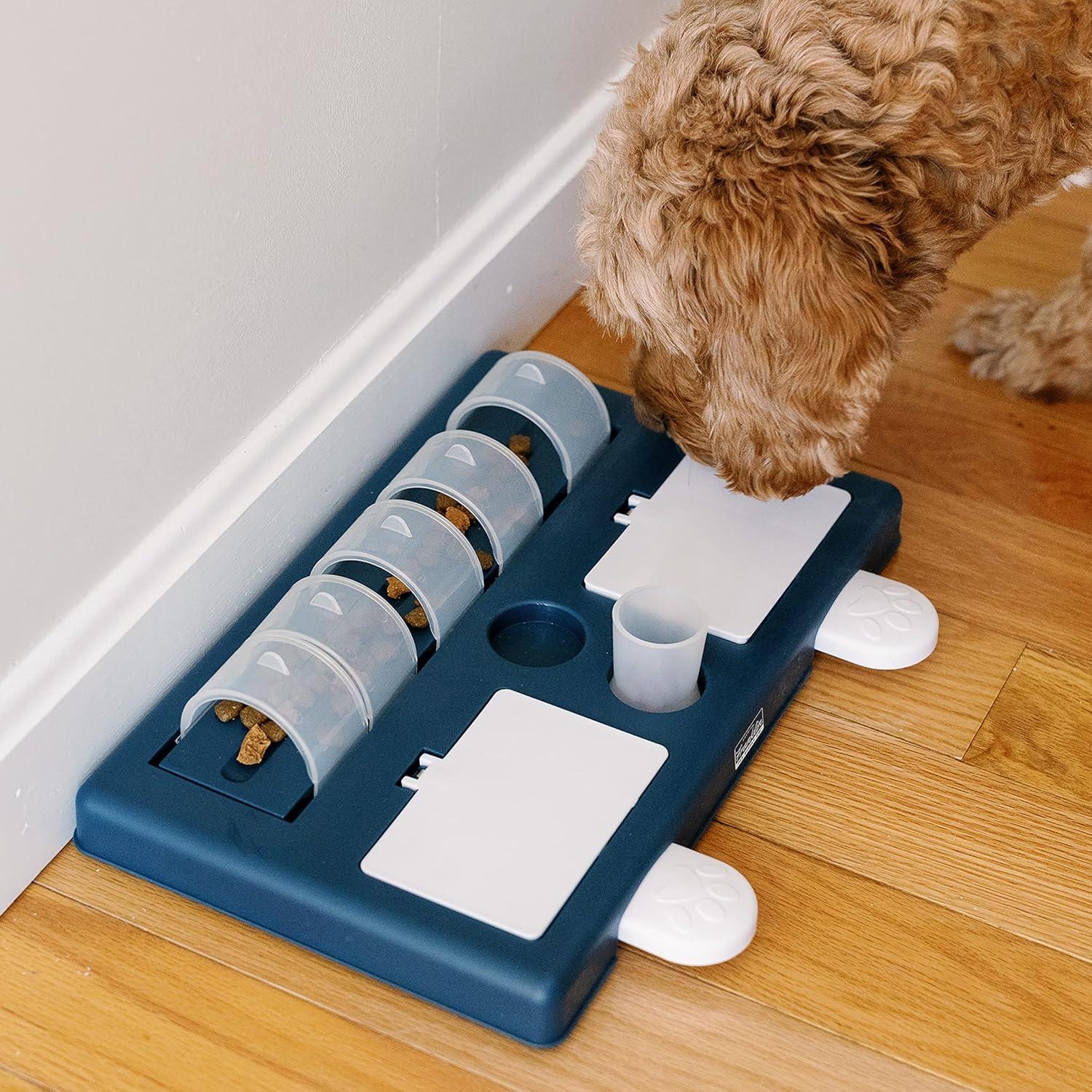 Franklin Pet Supply Interactive Dog Toy + Puzzle Feeder - Dog Food + Treat Puzzle Game Set for Small, Medium + Large Dogs - Enrichment Training Toy + Slow Feeder for All Dogs