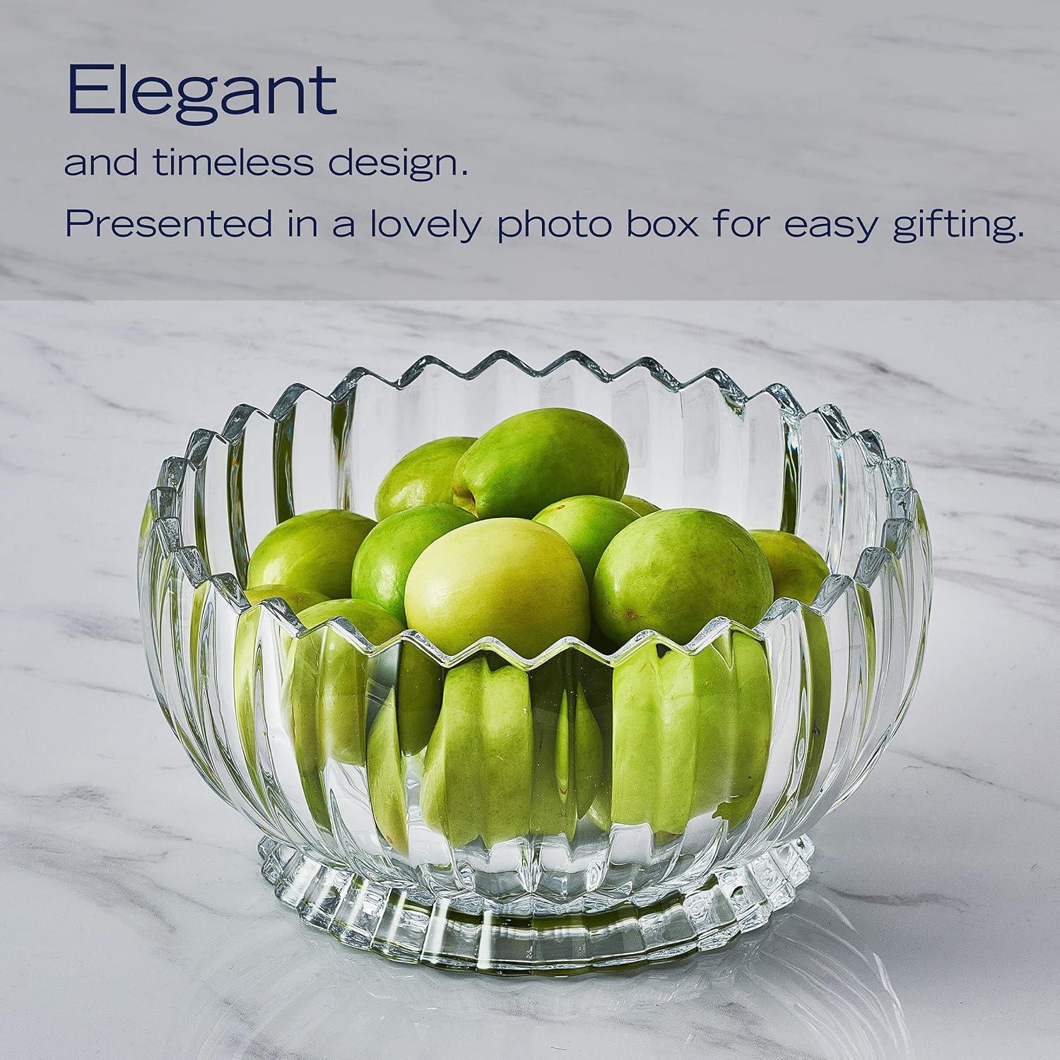 Mikasa Mikasa Estate 9 in. Decorative Footed Glass Bowl