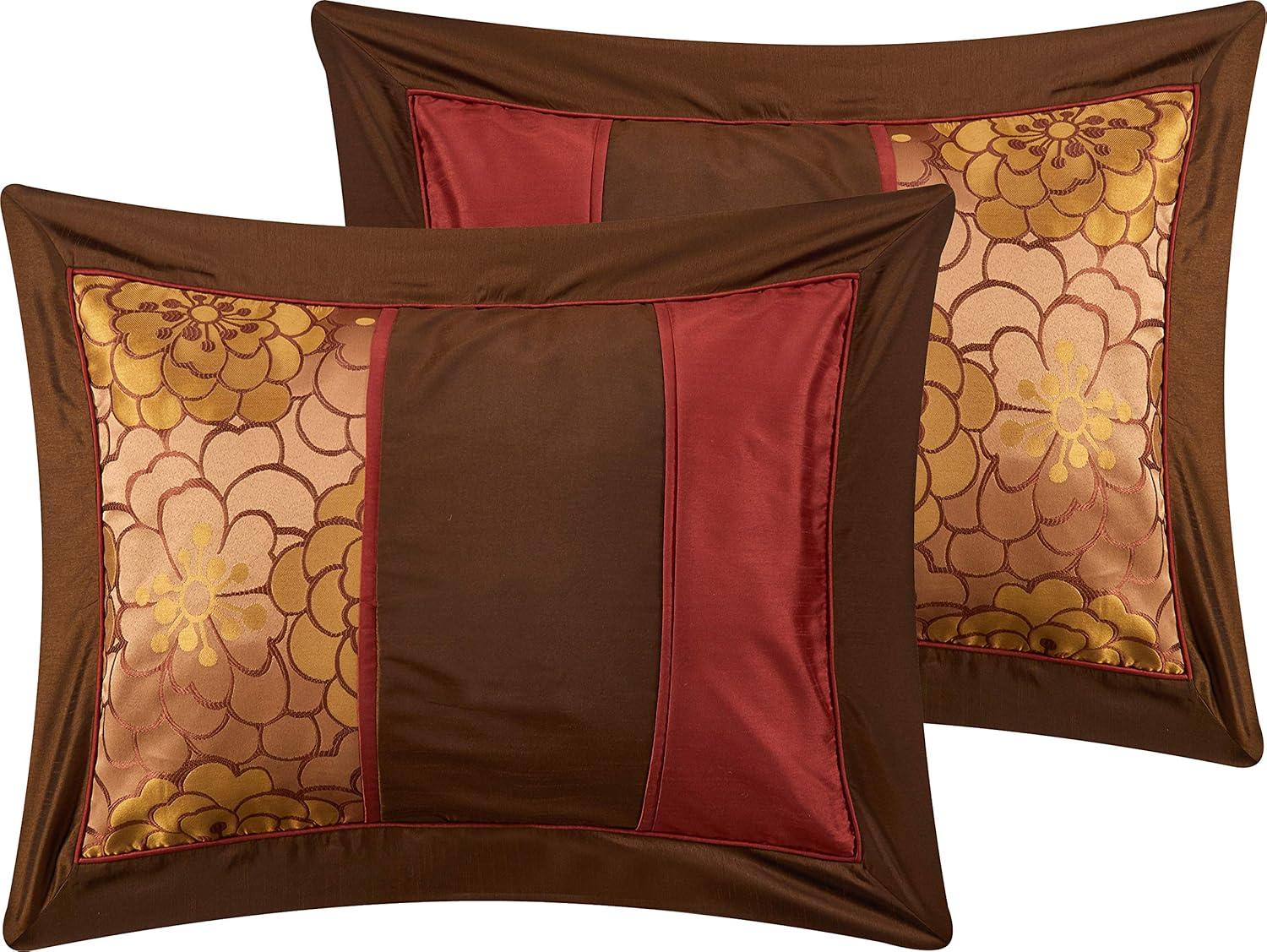 Nanshing America, Inc Sibyl 7 Piece Jacquard Comforter Set