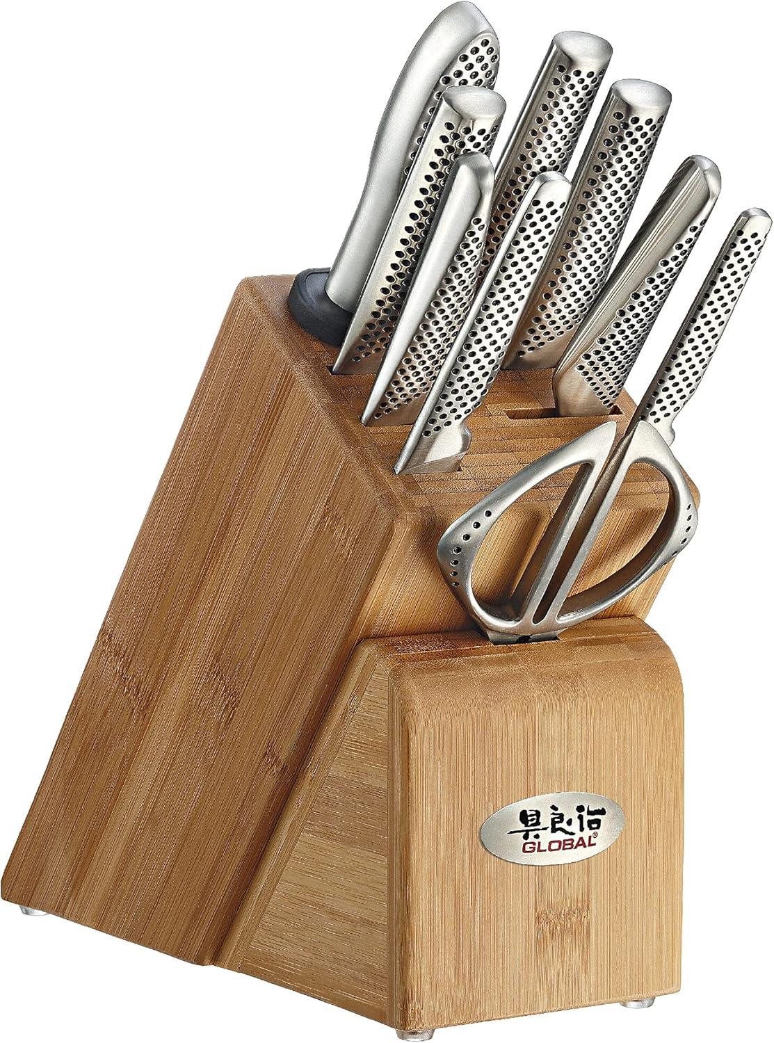 Global Knives Classic Takashi 10-Piece Knife Block Set