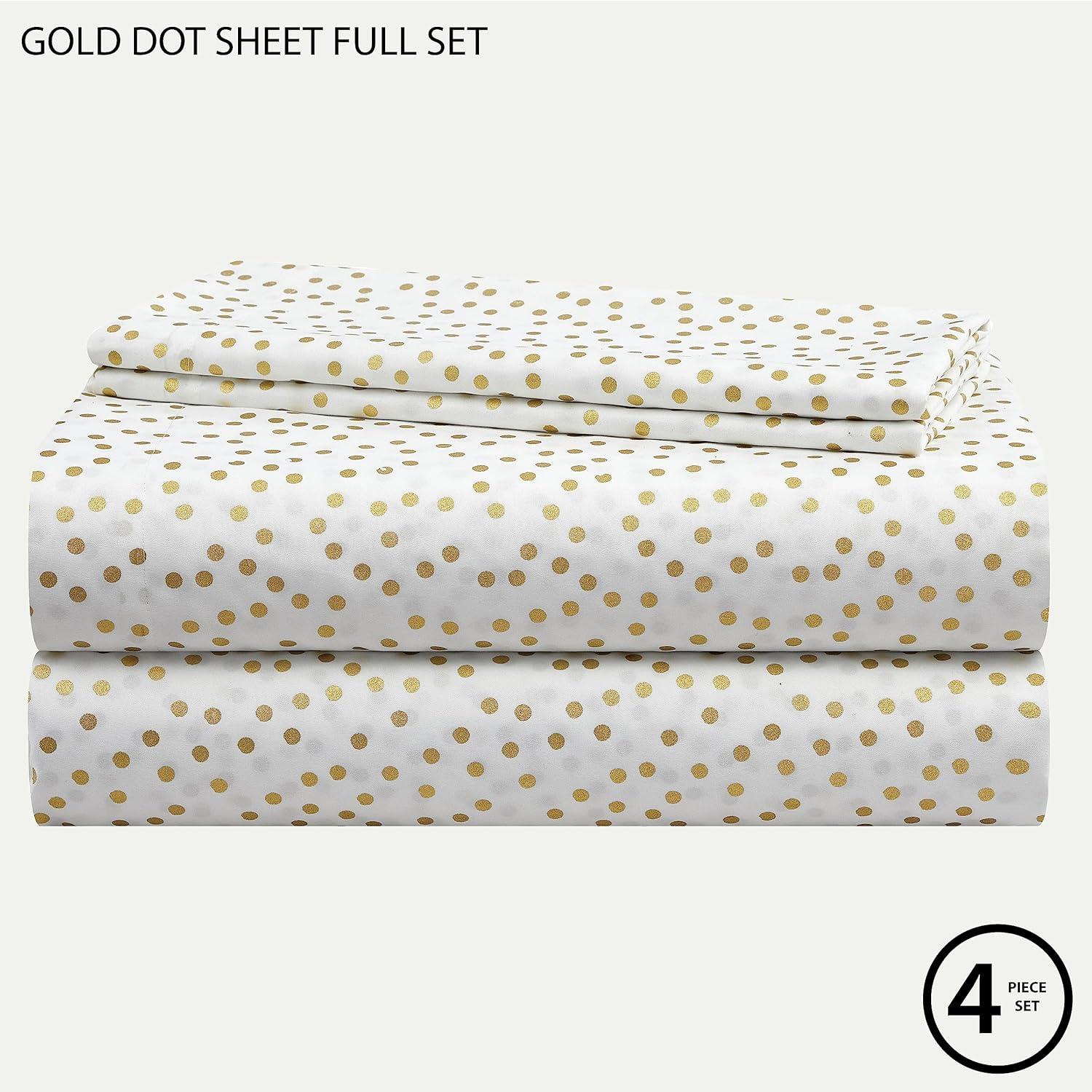Gold Dot Sheet Set - Full