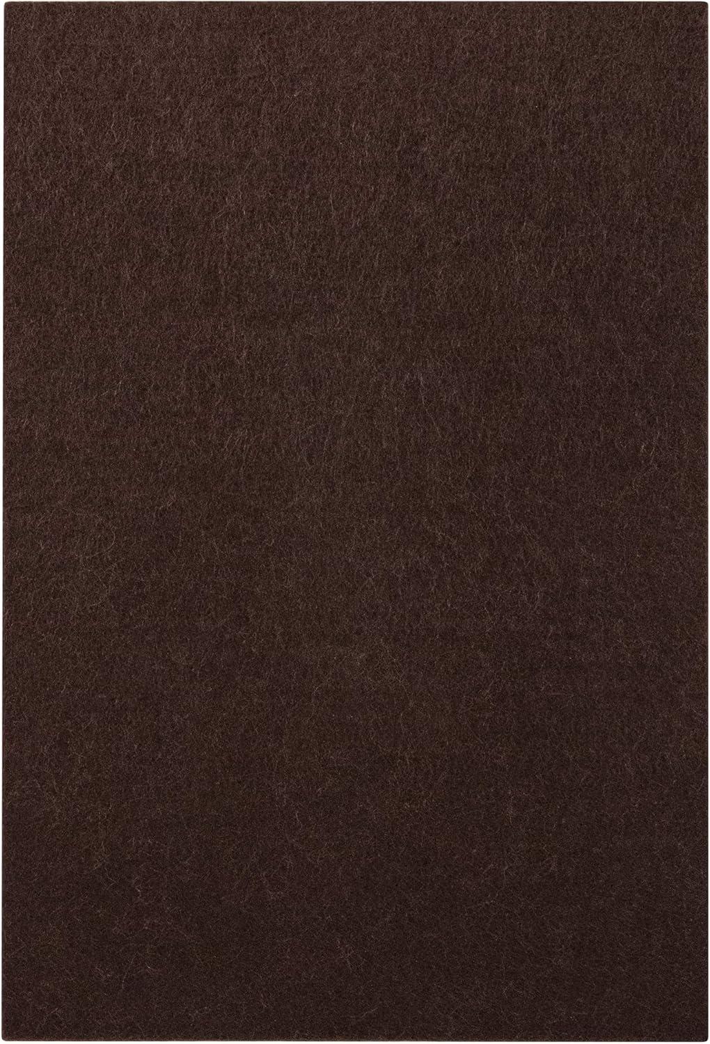 SoftTouch Assorted Self-Stick Felt Furniture Pads With Bumpers Kit - Effortless Moving and Surface Protection, Brown (108 Pack)